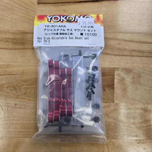 Yokomo RD1/YD2 Alum. Adjustable Suspension Mount - Red (Y2-301ARA)