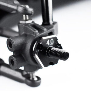 Reve D RDX Alu. Front Axle (4mm, 2pc) D1-010FA