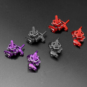 Team AD Steering Blocks (Red / Black / Purple)
